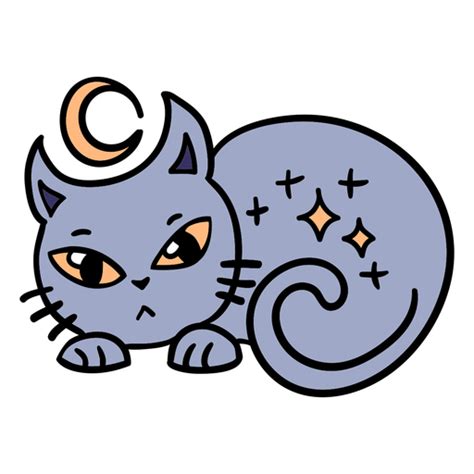 Magic Cat Hand Drawn Transparent Png And Svg Vector File