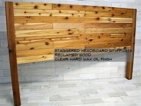Reclaimed Wood Headboard With Posts All Bed Sizes Etsy