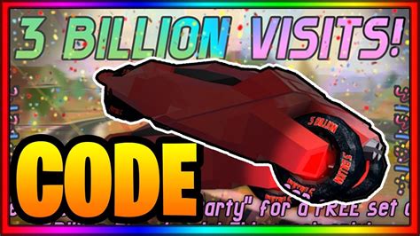 We did a big party in jailbreak and new code!play here jailbreak: *3 BILLION* NEW JAILBREAK CODE | 3 BILLION VISITS | ROBLOX ...