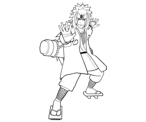 Dibujando A Jiraiya Y Naruto Para Colorear Imprimir E Dibujar Pdmrea