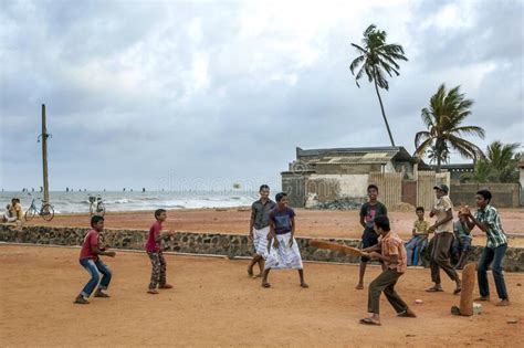Boys Playing Cricket In Sri Lanka Editorial Photography Image Of