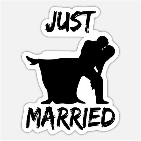 Suchbegriff Just Married Sticker Online Shoppen Spreadshirt