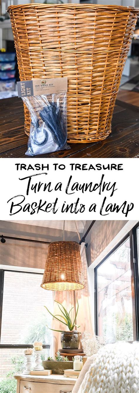 How To Turn A Laundry Basket Into A Hanging Lamp Our Handcrafted Life