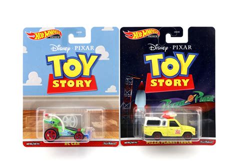 Dan The Pixar Fan Toy Story Hot Wheels Premium Diecasts—rc Car And Pizza