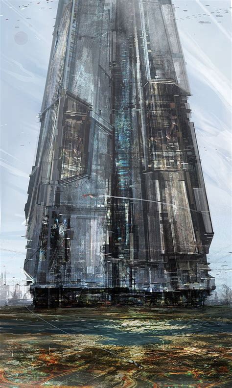 Skyscraper By Andre Sutherland Futuristic City Sci Fi City Fantasy