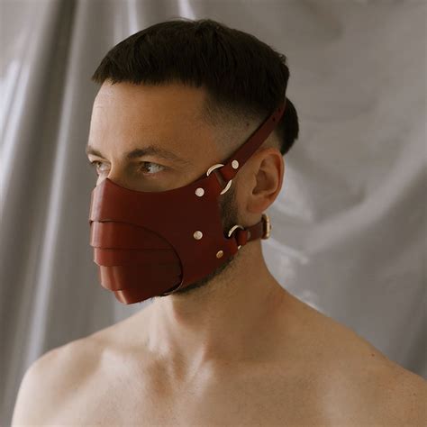 Premium Ledermaske BDSM Maske Gesichtsmaske Sex Maske Bondage Etsy