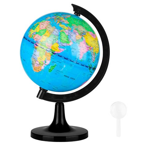 Buy Fun Lites14cm World Globe For Kids Learning Educational Rotating