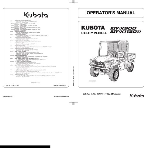 Kubota Rtv X900 Operators Manual 820260 Manualslib Makes It Easy To