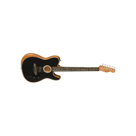 Fender Usa Acoustasonic Tele Black Electric Acoustic Guitar With Bag Rockshop