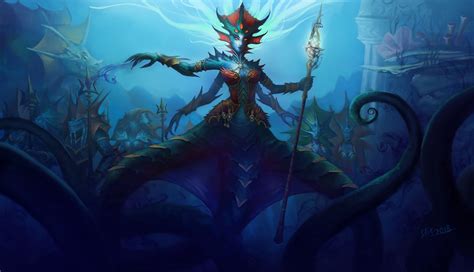 Queen Azshara By Elizanel World Of Warcraft Warcraft Art World Of