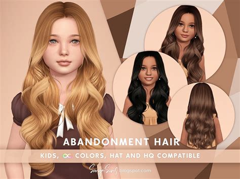The Sims Resource Patreon Abandonment Hair Kids