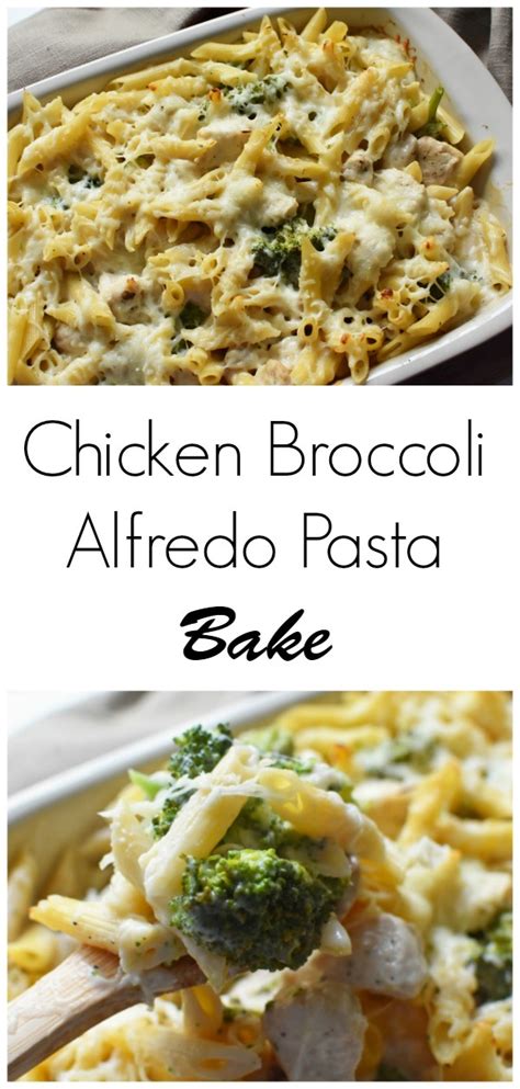 Chicken Broccoli Alfredo Pasta Bake