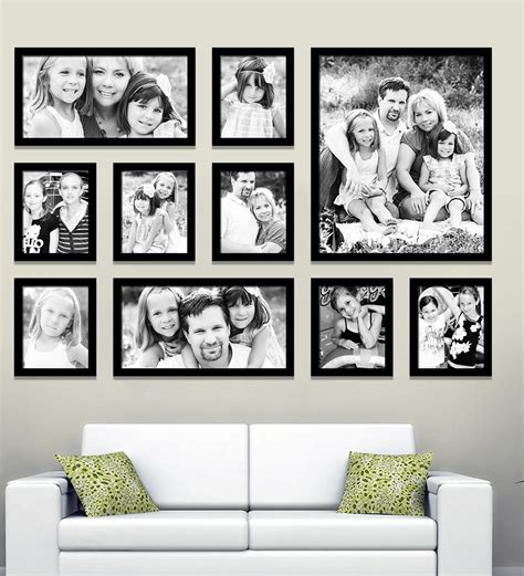 Buy Group 10a Black Synthetic Wood Wall Collage Photo Frames At 9 Off