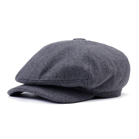 Us1475 51 Mens Middle Aged Windproof Thicken Felt Beret Hat Outdoor