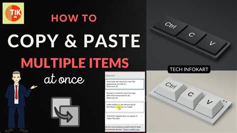 How To Copy And Paste Multiple Items At Once Youtube