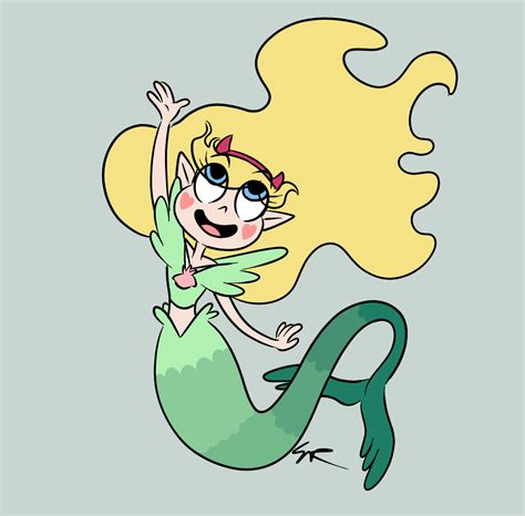 Alternate Dimension Mermaid Star Butterfly By Schizotypal Sar On