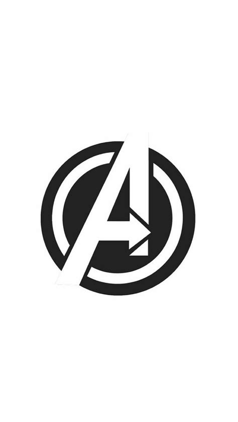 I really like how this one turned out. The Avengers Black and White Logo - LogoDix