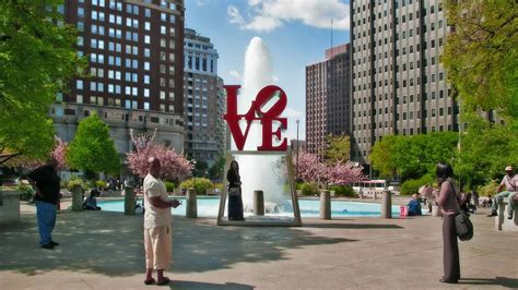 Philadelphia Pa Love Park Time Lapsemov Youtube