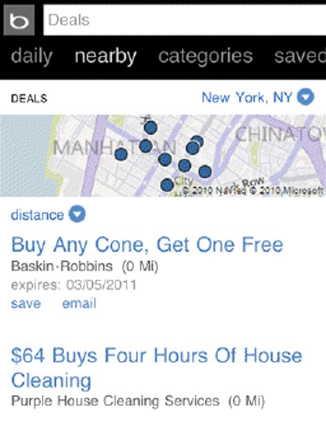 Bing Now Aggregates Recommends Local Deals Cnet