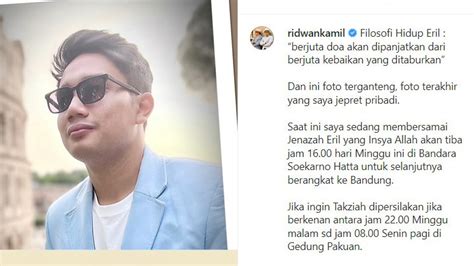 Foto Eril Terganteng Dan Terbaru Hasil Jepretan Ridwan Kamil Ini Viral