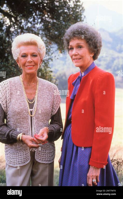 Lana Turner And Jane Wyman On Set Location Candid At The Start Of