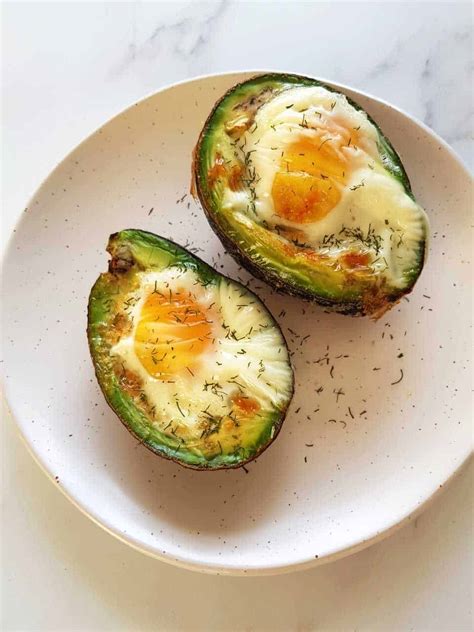 Baked Egg In Avocado Recipe Hint Of Healthy
