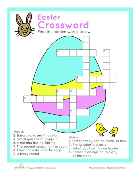 Easter Puzzle Printable Printable Word Searches