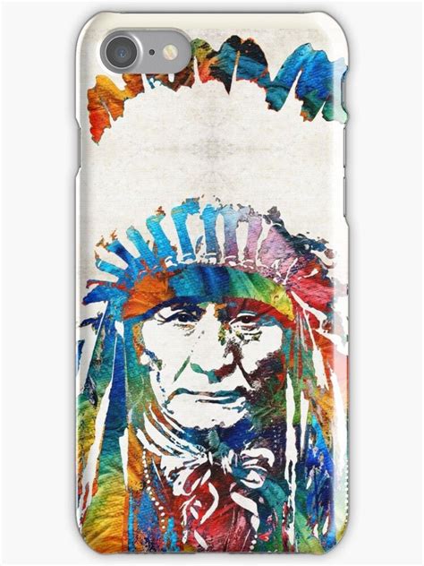 Native American Art Chief By Sharon Cummings IPhone Case Cover