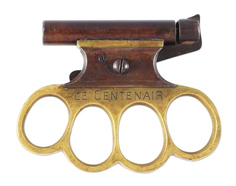 French Le Centenair Knuckleduster Pistol Late 19th Centuryfrom Morphy