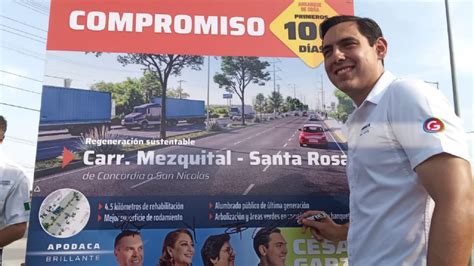 Estas Son Las Avenidas Que C Sar Garza Arredondo Promete Reparar En