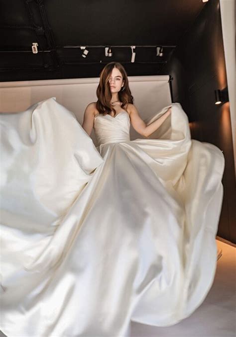 Olivia Bottega Classic Mikado Wedding Dress Gloria With Huge Bow Wedding Dress The Knot
