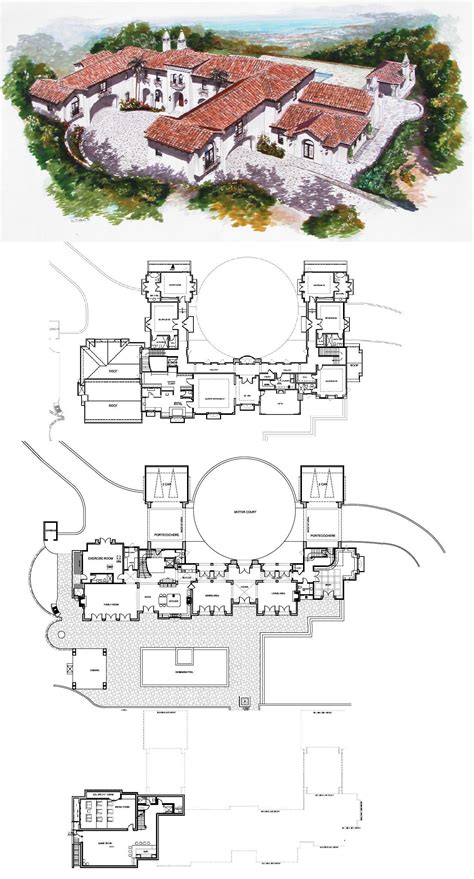 Spanish Style Estate To Be Built In Hillsborough Ca Mansion Floor