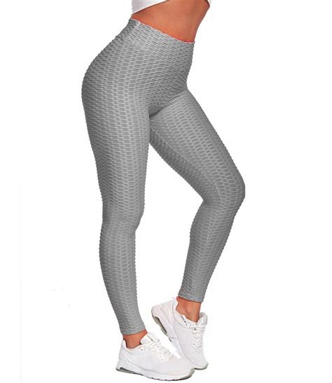 Comfree Butt Lift Sport Legging Women Honeycomb Textured Scrunch Butt