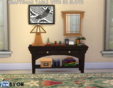 The Sims 4 Orangemittens Craftsman Table With 52 Slots Buy Mode