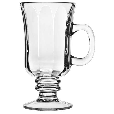 Libbey 5294 8 25 Oz Irish Glass Coffee Mug With Optic Design 24 Case