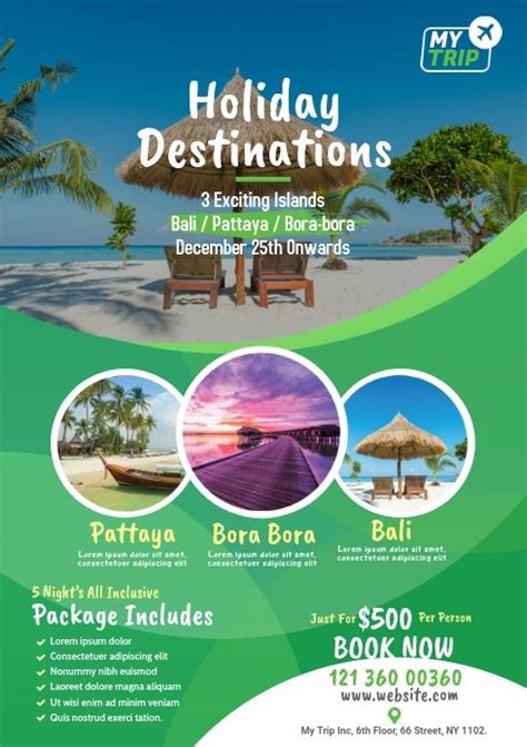 Tour And Travel Agency Flyer Template Travel Poster Design Honeymoon