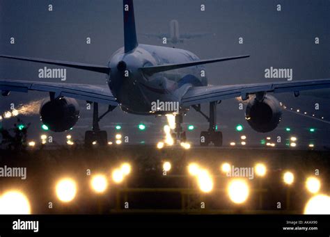 A First Choice Plane Prepares For Takeoff From Gatwick At Night Moments