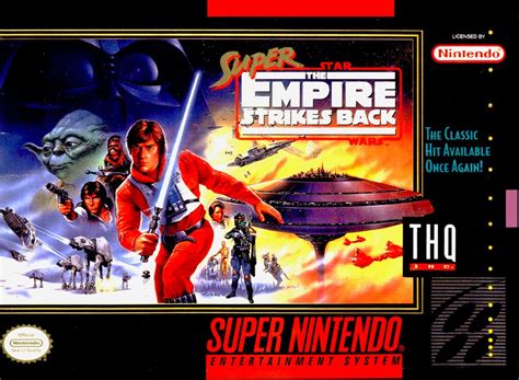 Super Star Wars The Empire Strikes Back 1993 Snes Box Cover Art