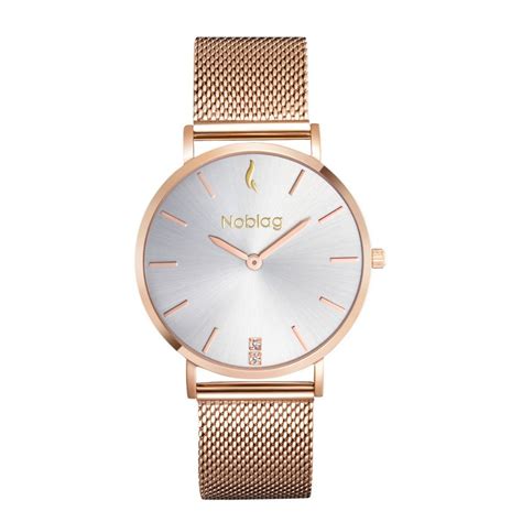 noblag luxury women s watch champagne dial 36mm womens watches leather watch strap mesh strap