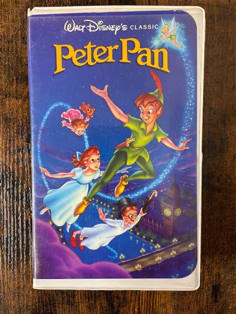 Walt Disney VHS Peter Pan Classic Disney In Clamshell Case Etsy