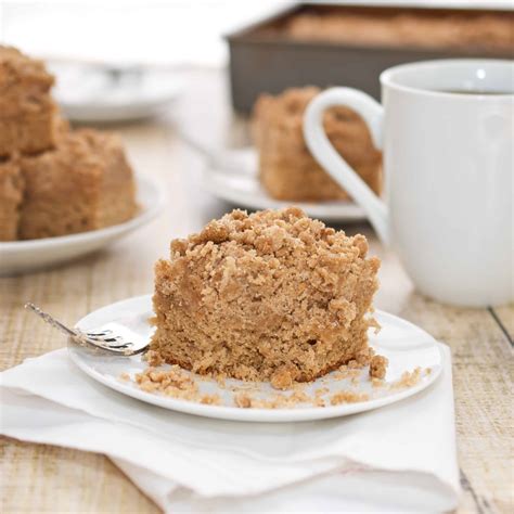 Coffee Cake With Crumble Topping And Brown Sugar Glaze Sweet Pea S
