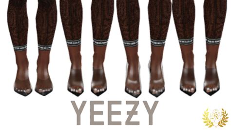 K I K O Yeezy Heels Clear Pumps Sims 4