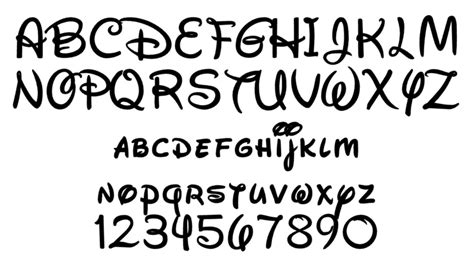 Disney Font Lettering Disney Font Writing Fonts