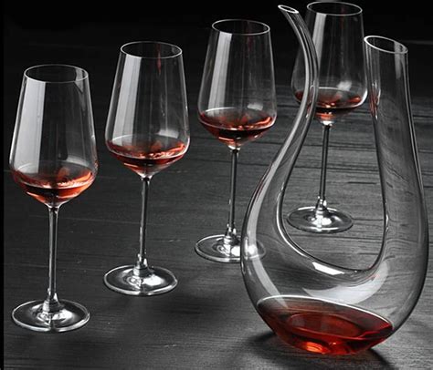 Buy Crystal Red Wine Pourer Glass Decanter Wine Glass Brandy Decant Set Jug