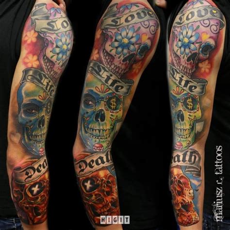 See more ideas about skull art, skull, mexican skulls. Mexican sugar skull tattoo - Skullspiration.com - skull ...