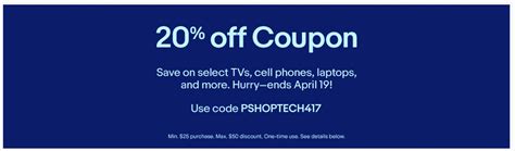 $5 off (just now) $5 off ebay coupon code. eBay: 20% Off Select Electronics ($50 Maximum) - Doctor Of Credit