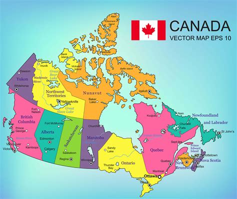 Álbumes 98 Imagen De Fondo Mapa De Canada Con Nombres El último