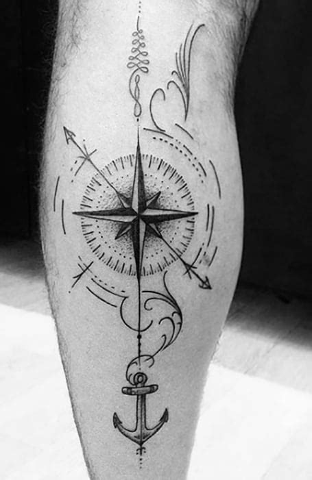 20 Cool Compass Tattoo Designs And Meaning The Trend Spotter