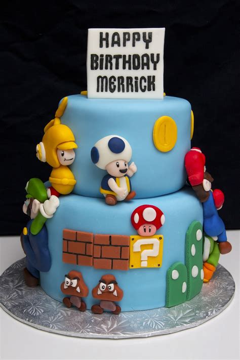 Mario Cake Recipe Mario Cake Kart Super Birthday Cakes Hint Doilies