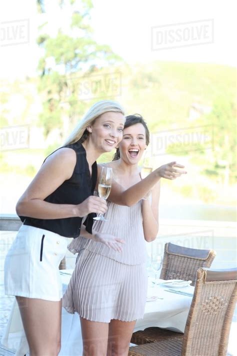 Women Admiring Scenery Outdoors Stock Photo Dissolve